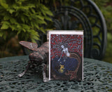 Mermaid with a goldfish - greeting card by Silvena