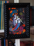 Soul Sisters - Mermaid Naive Art Painting by Silvena